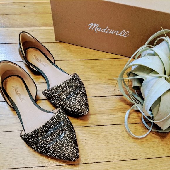 Madewell Shoes - Madewell Spotted Calf Hair Flats